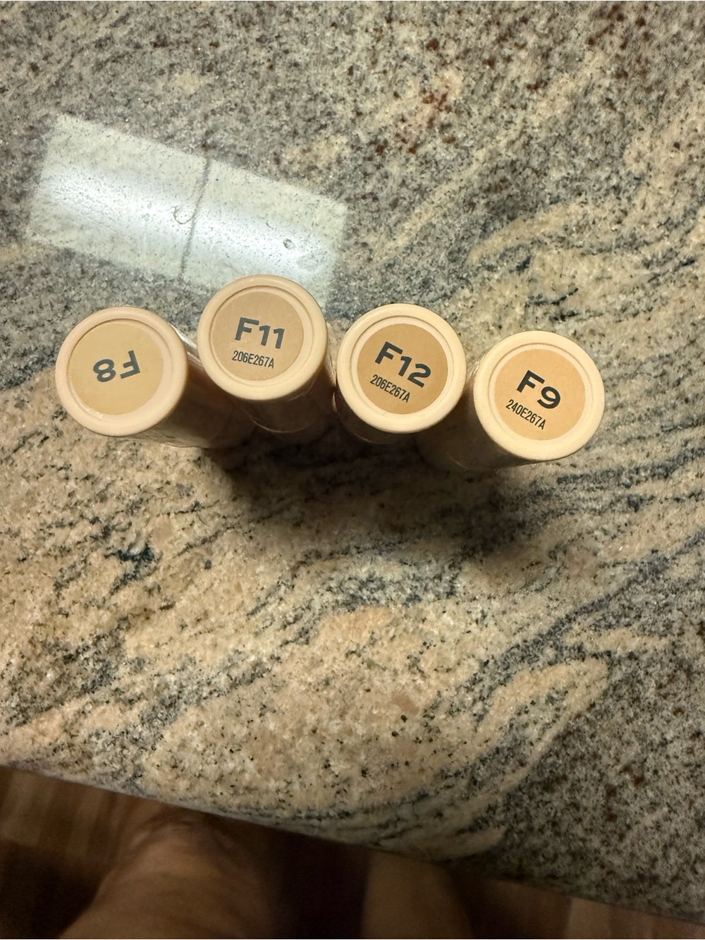 Makeup Revolution Liquid Foundation Sticks F8 F11 F12 F9 - Neutral Beige Set